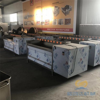 现货出售莲藕清洗机 新款十根毛刷胡萝卜清洗机 福鸿达芋头清洗机