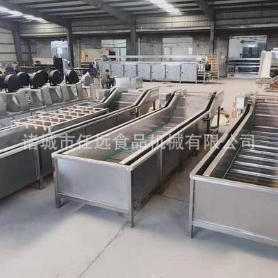 供应全自动果蔬清洗机不锈钢蔬菜清洗流水线淋喷式清洗风干流水线图4