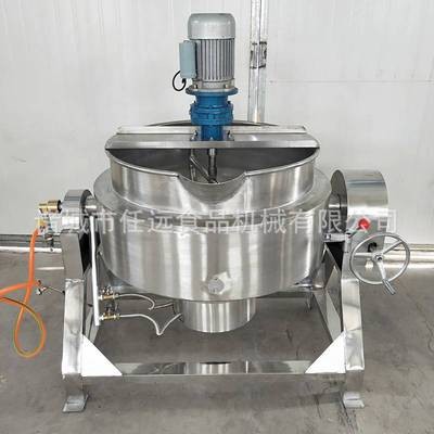 可倾式燃气夹层锅熬油锅 食品蒸煮夹层锅 黄豆泡发牛肉卤煮夹层锅图4