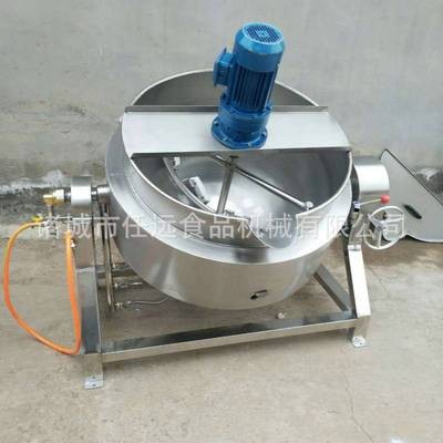 可倾式燃气夹层锅熬油锅 食品蒸煮夹层锅 黄豆泡发牛肉卤煮夹层锅图3