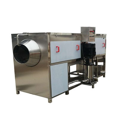 食品软包装袋清洗机 连续式高压喷淋滚筒清洗机 辣条包装袋清洗机图5