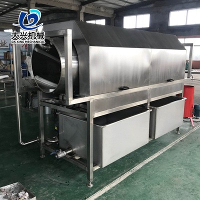 滚筒式果蔬清洗机 高压喷淋大姜清洗机 鬼子姜螺旋出料清洗设备图3