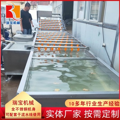 定制果蔬气泡清洗机 食堂用香菇清洗去农残洗菜机 鼓泡式清洗机