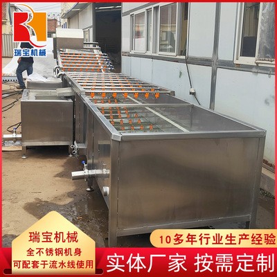 气泡翻浪式果蔬清洗机 多功能芥菜丝清洗机 全自动四季豆清洗设备图5