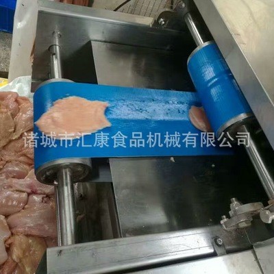 汇康制造鲜鸡肉切片流水线 鸡胸肉切片机报价 多层鸭胸切片机报价图4