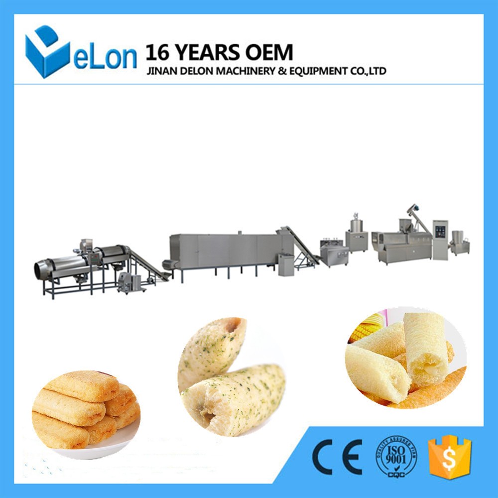 笨笨狗粗粮夹心棒生产设备 夹心米果加工设备生产线