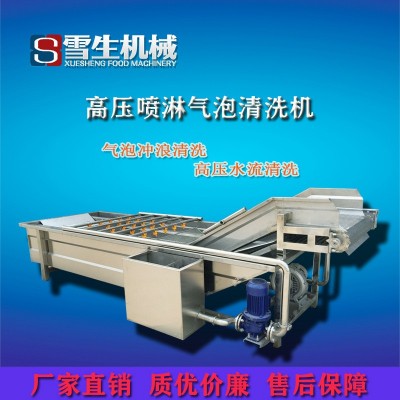 蘑菇香菇大型气泡清洗机 定制型号不锈钢连续果蔬气泡清洗机 热销