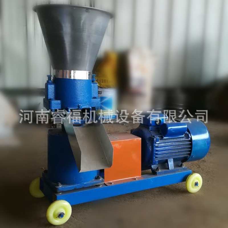 两相电养殖颗粒饲料机 多功能平模饲料造粒机组 家用颗粒机图2