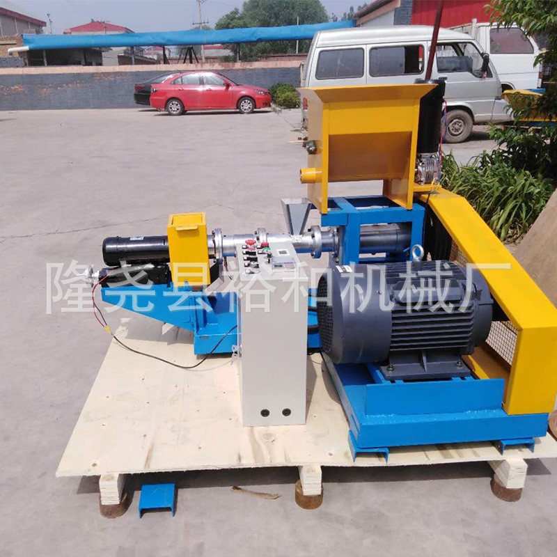 新型狗粮膨化机多功能水产饲料颗粒机猫粮鸟粮一体机220伏家用电图3