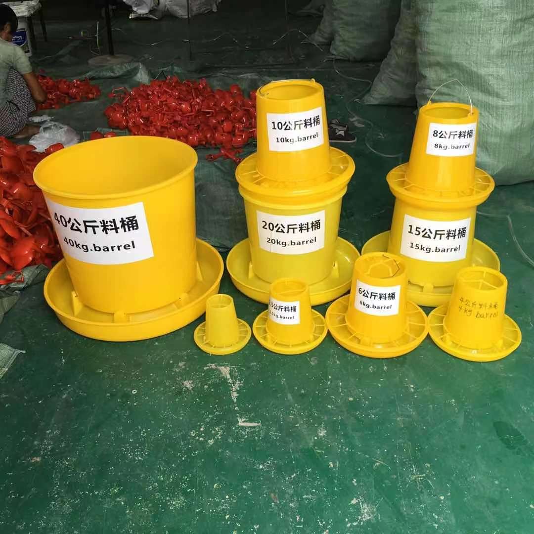 料桶养鸡设备用品鸡鸭鹅用家禽大食槽鸡自动下料桶喂食器特大料桶图5