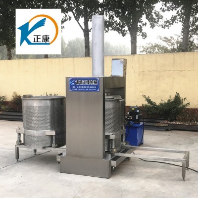 不锈钢水果碎压榨脱汁机 带外筒自动苹果取汁机 液压海带压榨机