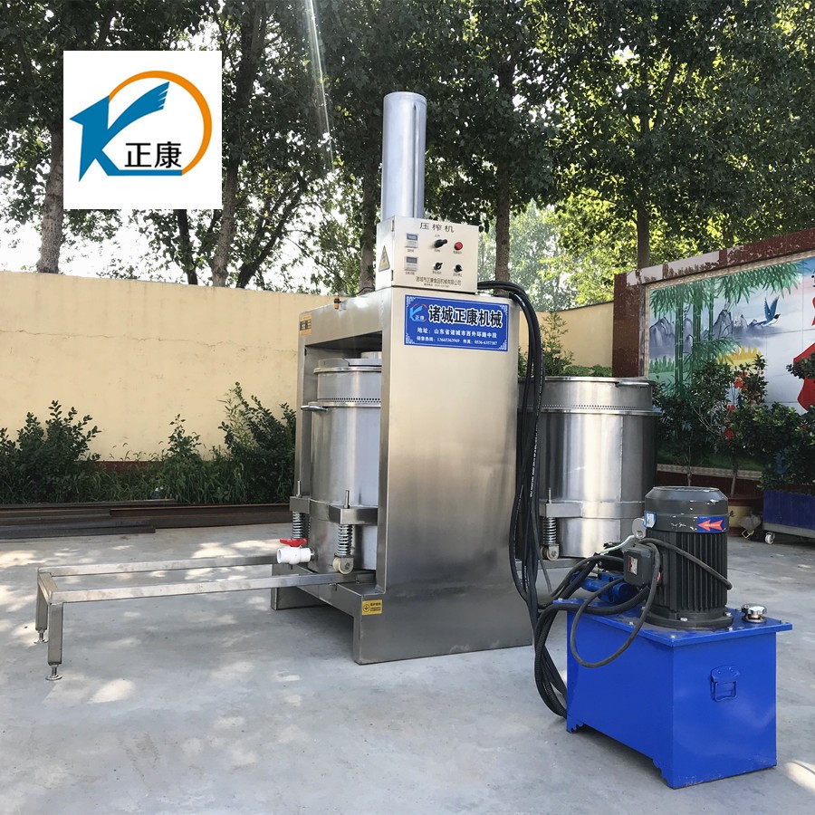 不锈钢水果碎压榨脱汁机 带外筒自动苹果取汁机 液压海带压榨机图3