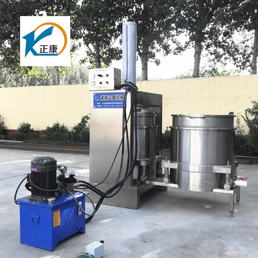 不锈钢水果碎压榨脱汁机 带外筒自动苹果取汁机 液压海带压榨机图2