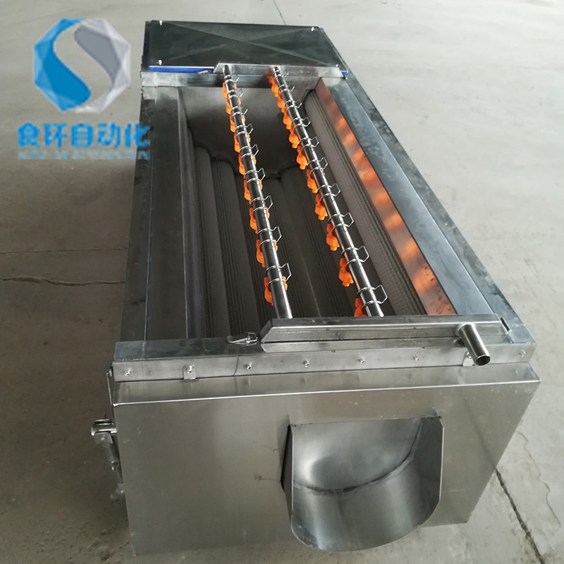 大型毛棍清洗机 莲藕土豆毛棍去皮清洗机 海蛎子毛刷清洗去皮机图3