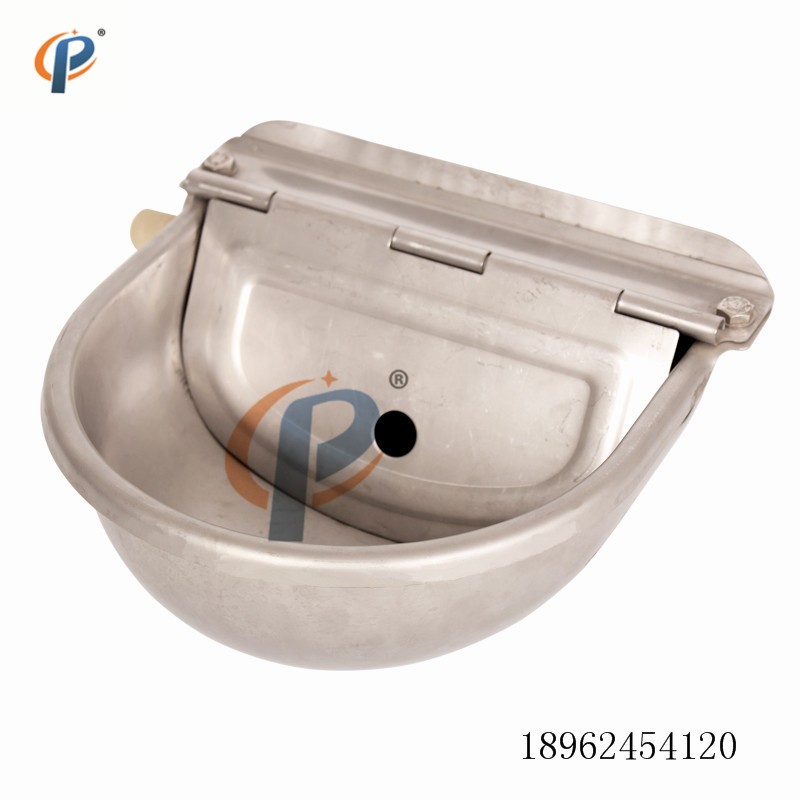 自动饮水碗 动物喝水器 饮水盆 牧场牛羊喝水工具 不锈钢饮水碗图3