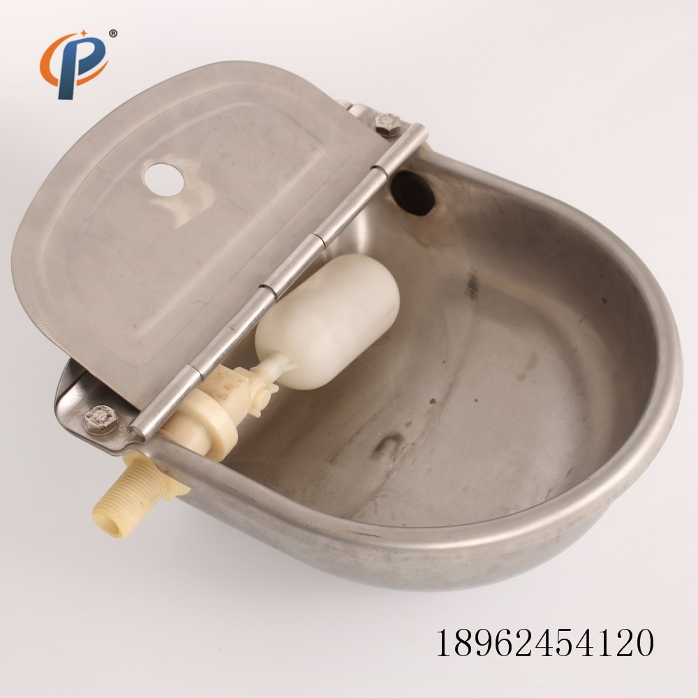 自动饮水碗 动物喝水器 饮水盆 牧场牛羊喝水工具 不锈钢饮水碗图2