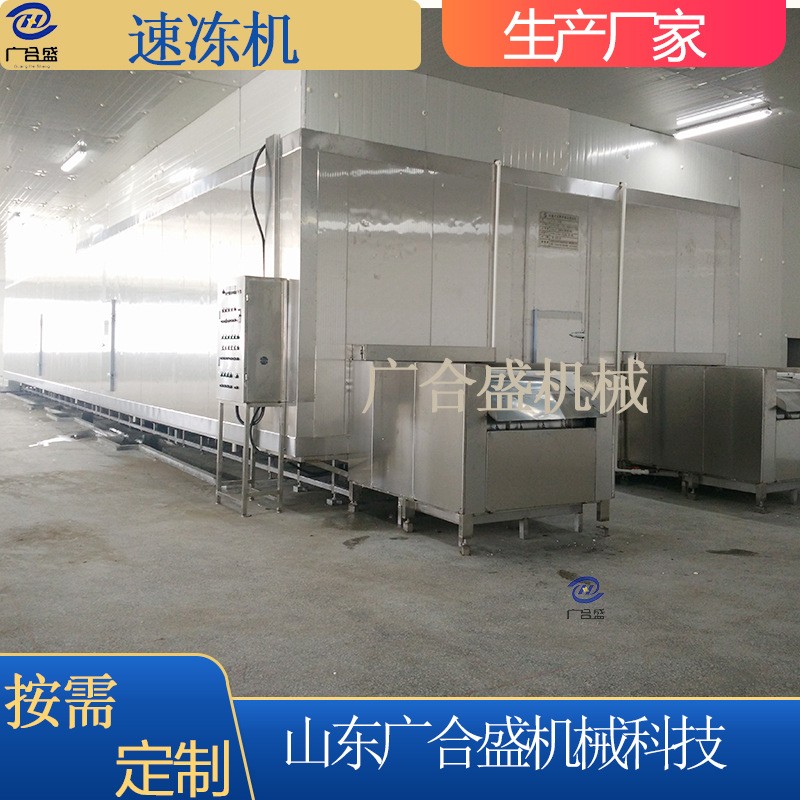 隧道式速冻流水线设备海鲜面食肉类速冻机饺子食品冷冻速冻设备图4