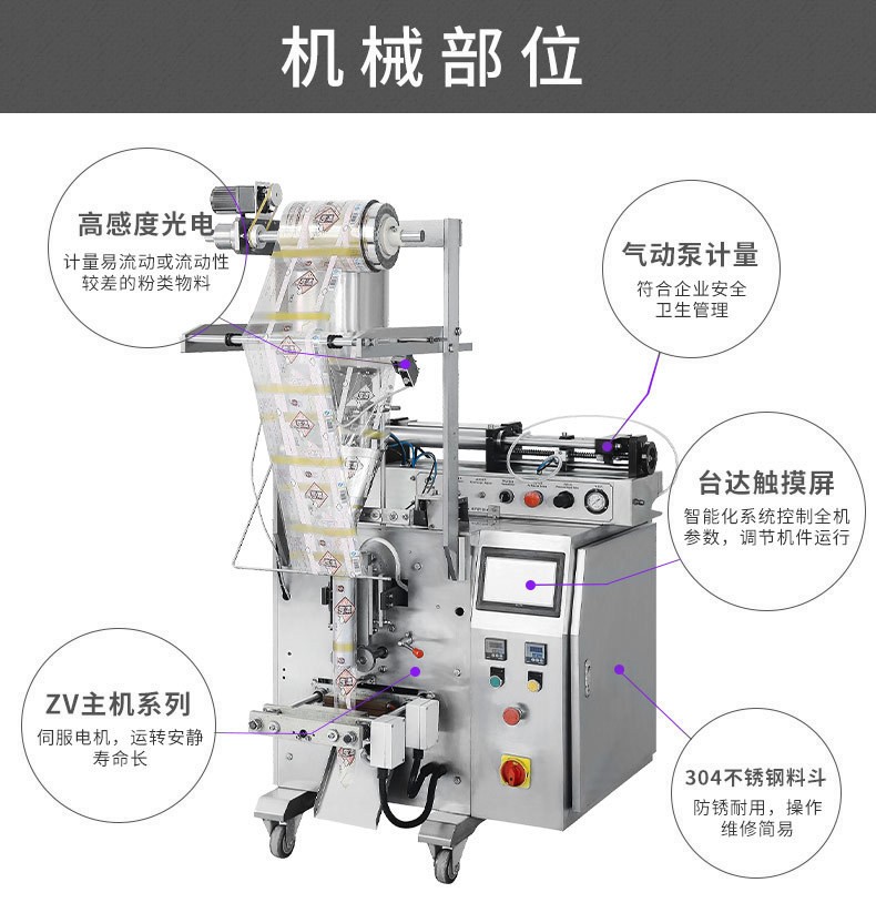 液体包装机 酱料包装机 番茄酱立式包装机 液体自动包装机FJY160P图4