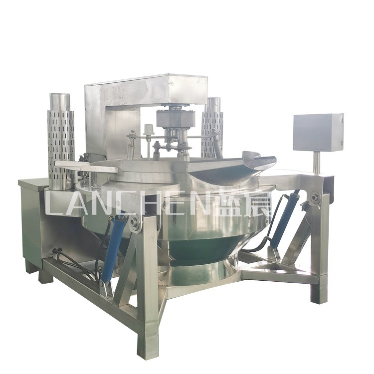 定制全自动行星搅拌炒锅 火锅底料炒料机 多爪牛肉酱香菇酱搅拌锅图4