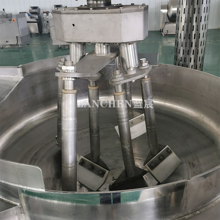 定制全自动行星搅拌炒锅 火锅底料炒料机 多爪牛肉酱香菇酱搅拌锅图3