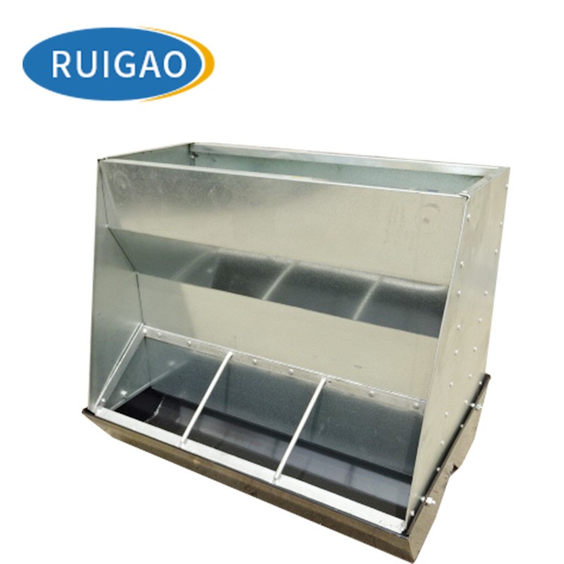 仔猪保育床猪双面料槽自动采食机空白铁补料槽猪用育肥食槽图3