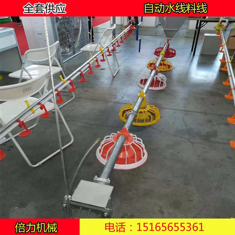 畜牧养殖设备鸡自动料线水线喂食器饮水器自动上料机山东料线厂家图4