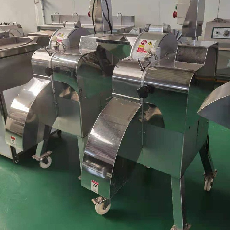 现货大姜切丁机 全自动水果蔬菜三维切丁机 商用胡萝卜切丁设备图2