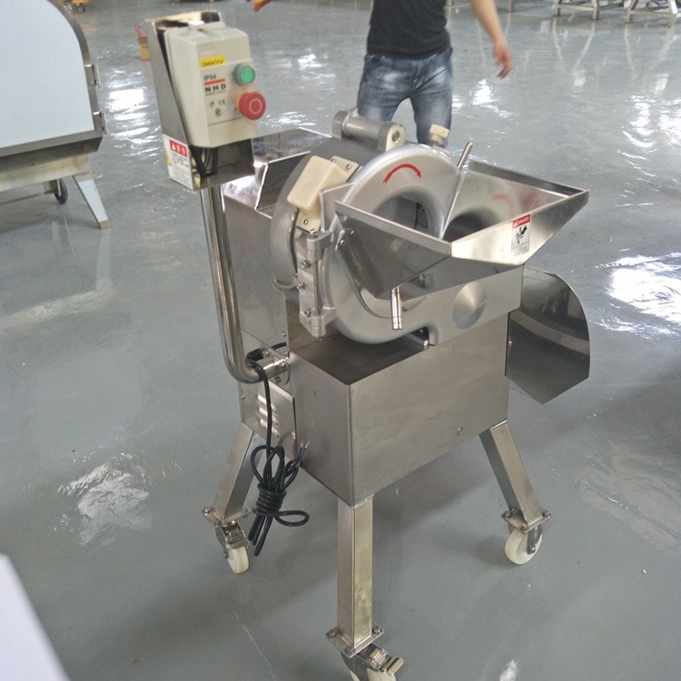 现货大姜切丁机 全自动水果蔬菜三维切丁机 商用胡萝卜切丁设备图5