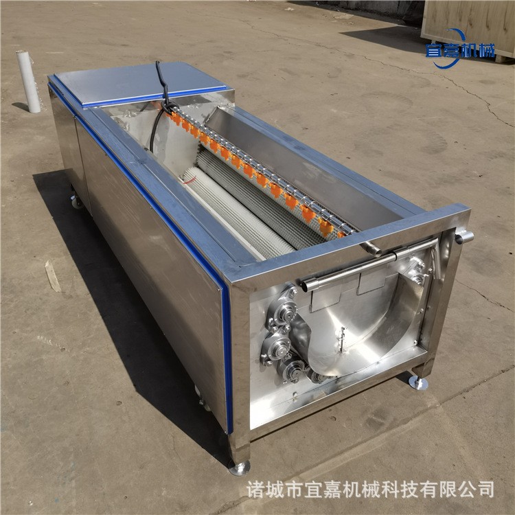 不锈钢毛棍刷清洗机土豆红薯莲藕胡萝卜荠菜脱皮去皮清洗泥沙设备图3