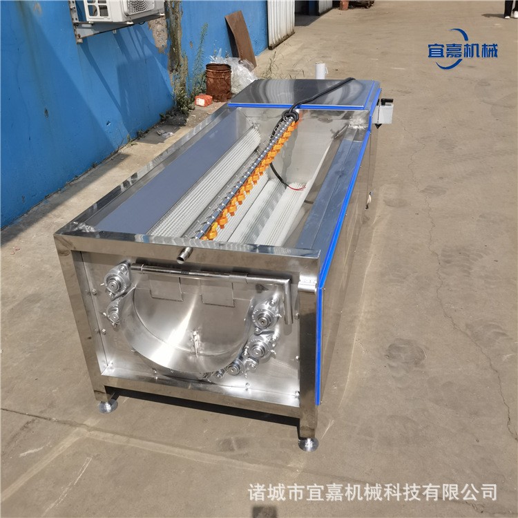 不锈钢毛刷清洗机商用毛棍土豆红薯去泥沙清洗设备生蚝清洗机器图5