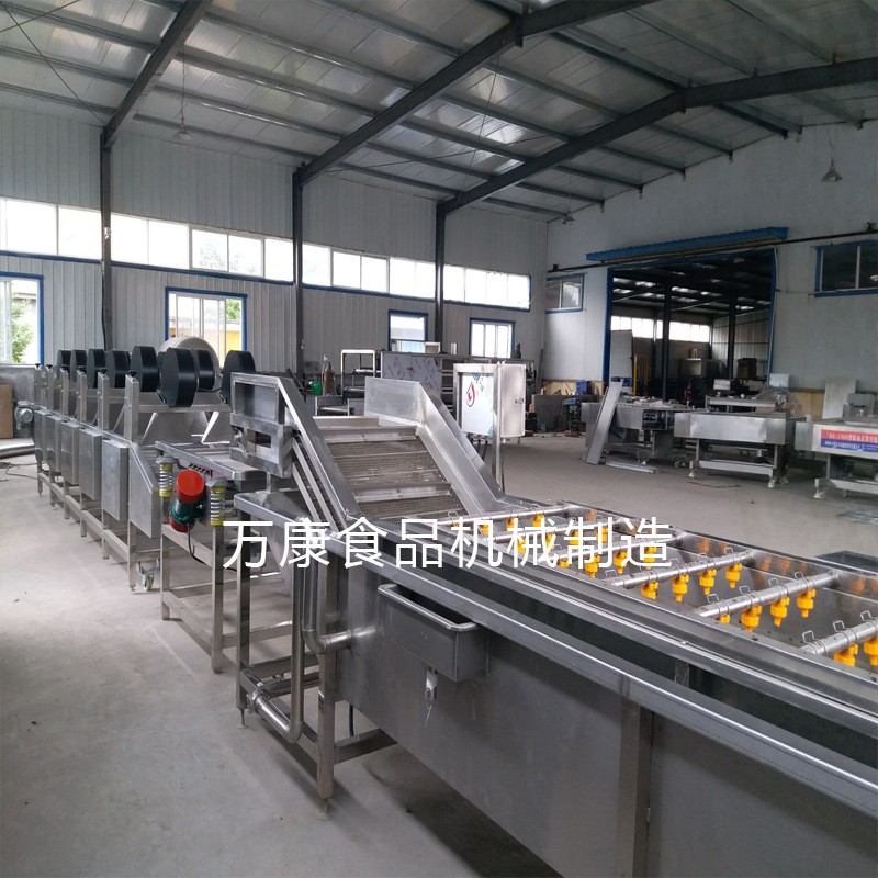 不锈钢气泡清洗机玉米蔬菜清洗流水线全自动玉米清洗加工成套设备图4