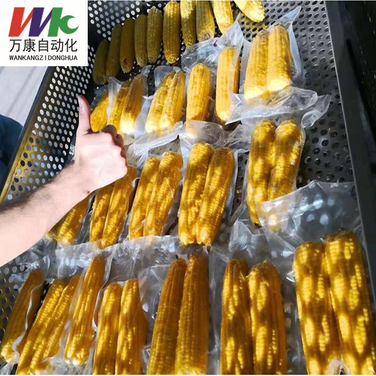 不锈钢气泡清洗机玉米蔬菜清洗流水线全自动玉米清洗加工成套设备图2