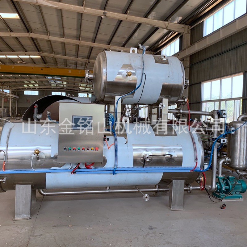 卧式杀菌锅 喷淋式食品罐头杀菌锅 电加热灭菌釜图2