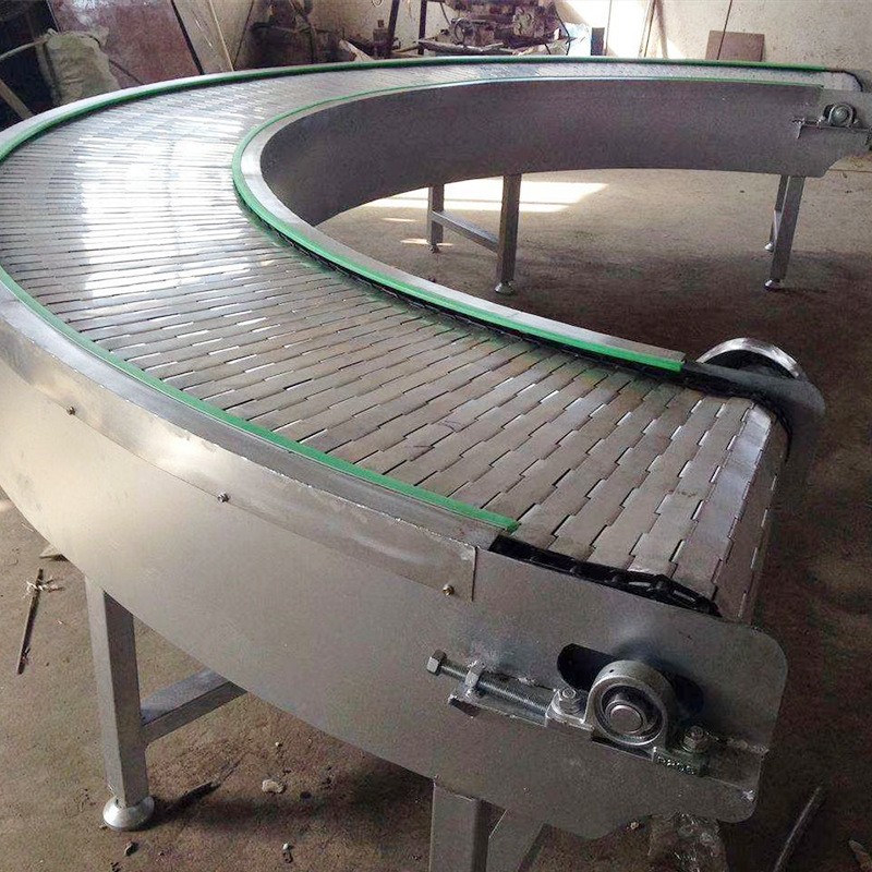 厂家直销链板转弯输送机 物流滚筒输送机槽钢直行输送设备图3