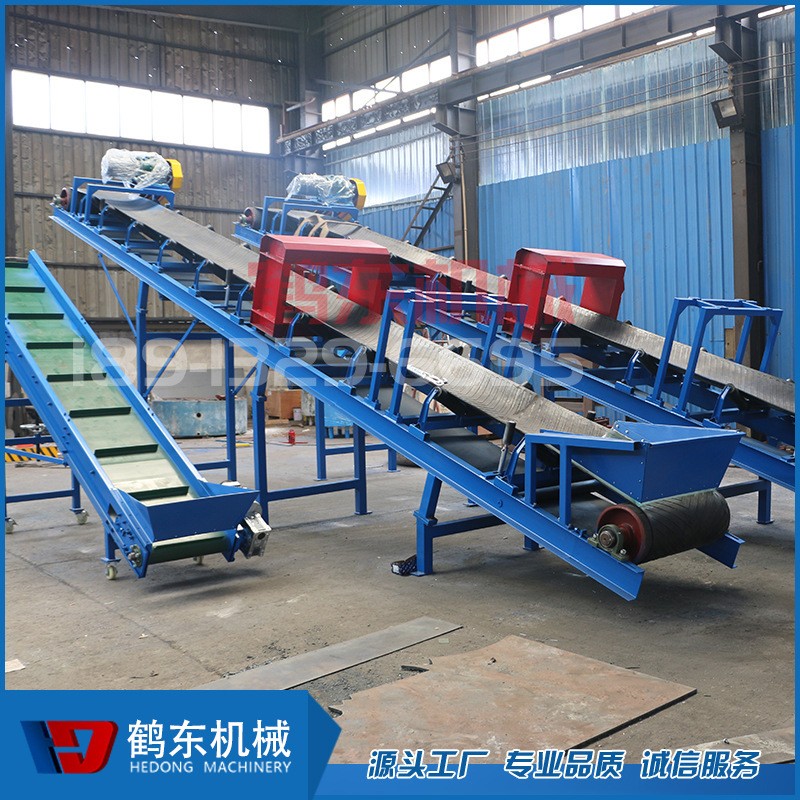 厂家定做爬坡上料输送机流水线 工业传送带 不锈钢板式输送机图5