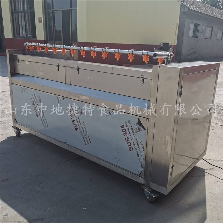 热销特卖土豆地瓜清洗设备莲藕去泥清洗加工全自动果蔬毛刷清洗机图2