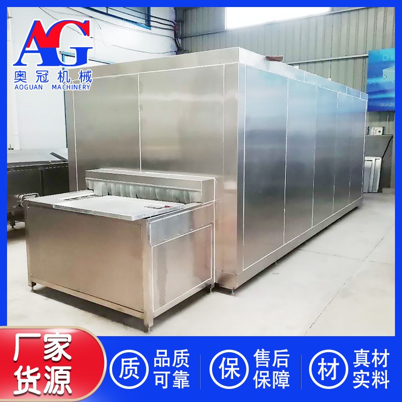 速冻青毛豆制作设备 隧道式速冻机 压缩机制冷快速冷冻制作机器图5