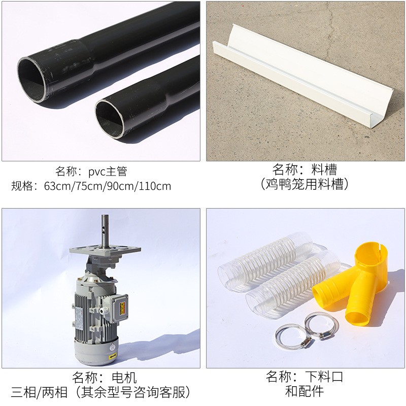 电动马达三相两相多规格一体电机工业机械家禽自动喂料设备配件图2