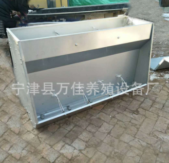 养猪自动喂料机械 猪舍不绣钢食槽型号订做图5