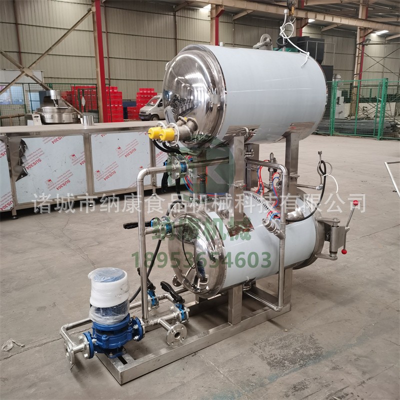 高温杀菌锅 不锈钢水浴式肉制品杀菌设备 粽子鸭蛋高压杀菌釜厂家图3