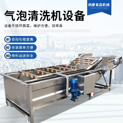 高压喷淋式气泡清洗机 商用不锈钢果蔬清洗机 大枣枸杞清洗机