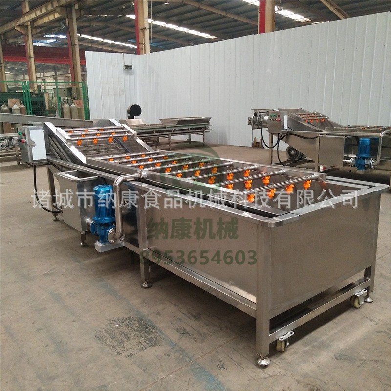 高压喷淋式气泡清洗机 商用不锈钢果蔬清洗机 大枣枸杞清洗机图3