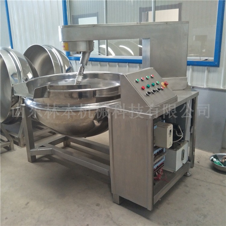 学校厨房炒菜行星炒锅 多功能蒸汽行星搅拌炒锅 多爪酱料炒锅设备图2