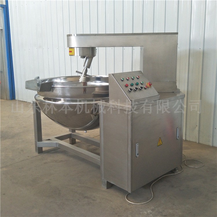 学校厨房炒菜行星炒锅 多功能蒸汽行星搅拌炒锅 多爪酱料炒锅设备图3