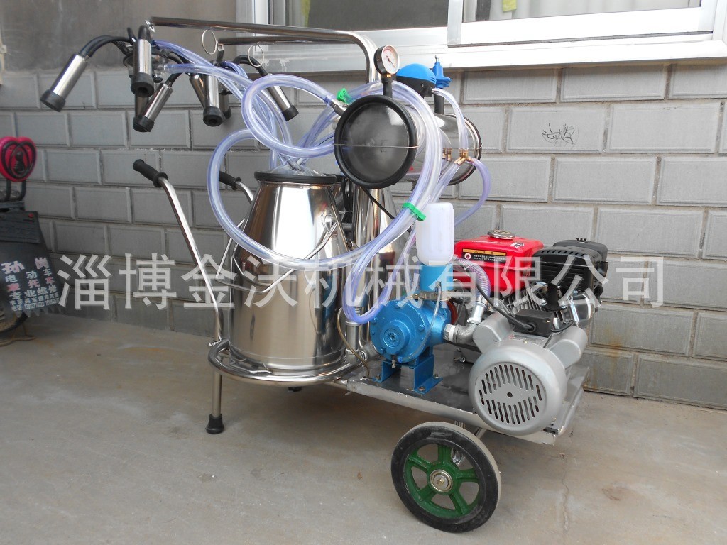 挤奶机 挤奶机厂家生产销售挤奶机 真空泵油电两用奶牛挤奶机图2