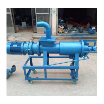螺旋挤压式猪粪牛粪便脱水机 电动粪便干湿分离机 斜筛脱水机价格