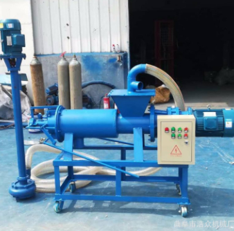 螺旋挤压式猪粪牛粪便脱水机 电动粪便干湿分离机 斜筛脱水机价格图3