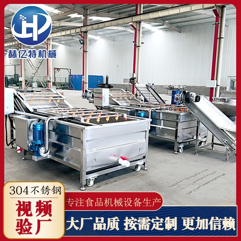 商用食堂不锈钢果蔬清洗机 蔬菜大枣气泡清洗机 多功能海带洗菜机图2