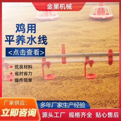鸡用平养水线 青岛厂家直供全新平养水线 家禽类饮水系统