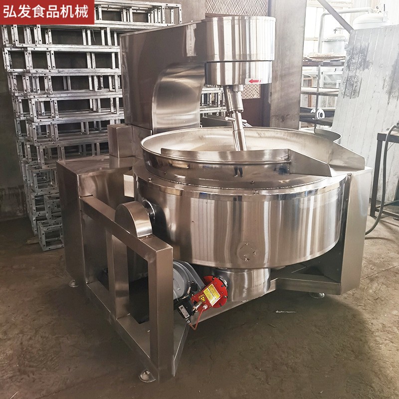 全自动不锈钢行星搅拌炒锅 火锅底料炒料机糕点馅料炒菜炒锅设备图4